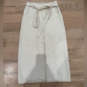 Antonio Melani Tan Denim Skirt